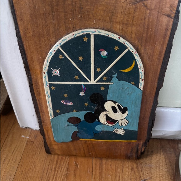 Disney | Wall Decor | Vintage Disney Wall Art With Mickey Mouse Brown ...